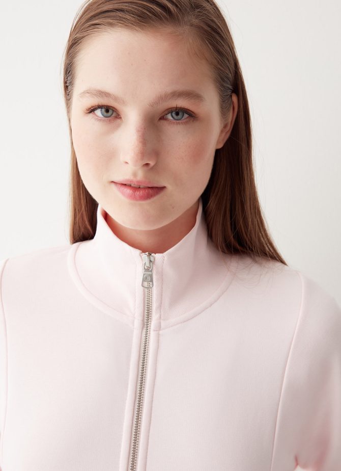 Full zip sweatshirt with high collar - Image 3