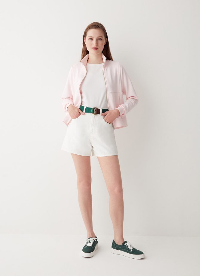 Full zip sweatshirt with high collar - Image 2