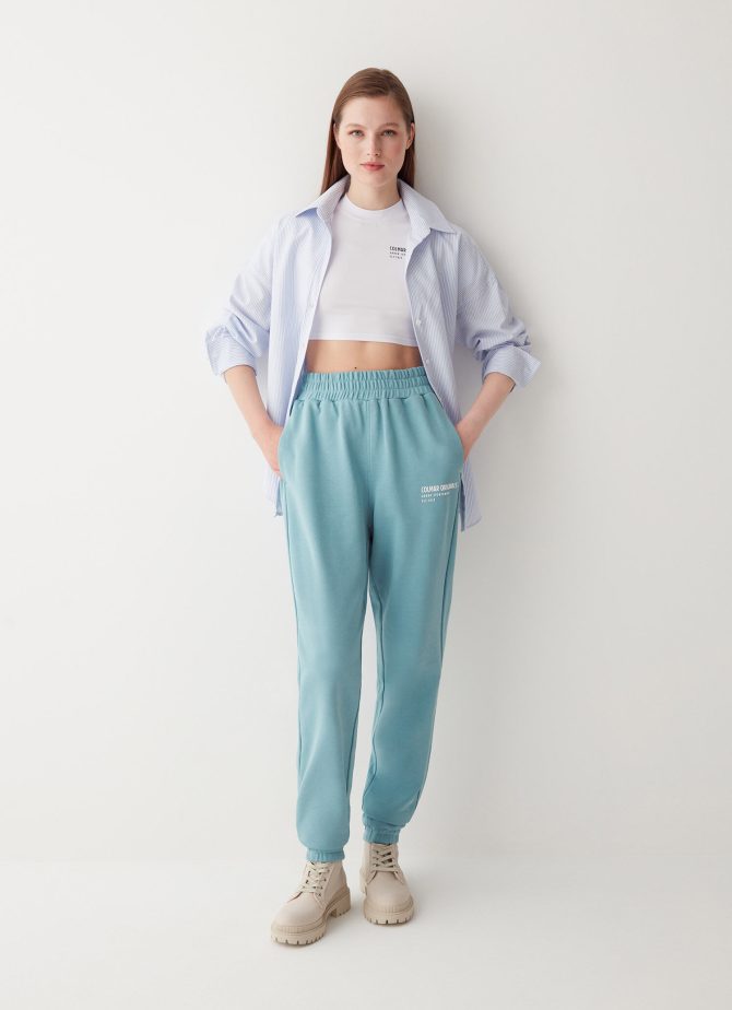 Jumpsuit trousers with 3D print