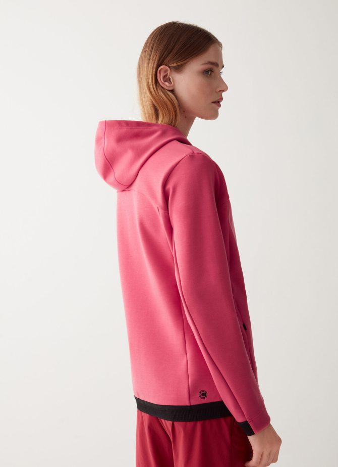 Stretch interlock hooded sweatshirt - Image 3