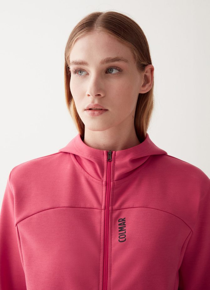 Stretch interlock hooded sweatshirt - Image 2