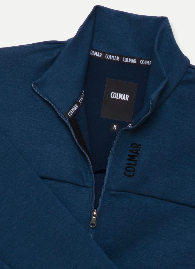 Full zip sweatshirt in stretch interlock - Image 6