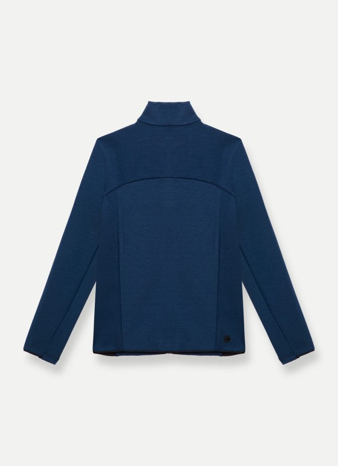 Full zip sweatshirt in stretch interlock - Image 5