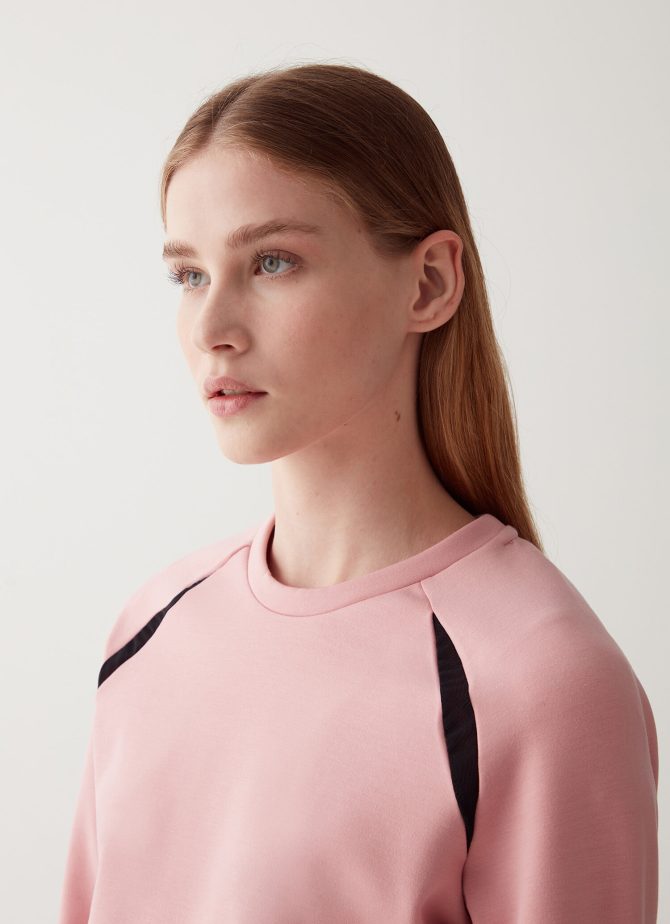 Stretch sweatshirt with mesh inserts - Image 3