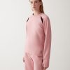 Stretch sweatshirt with mesh inserts