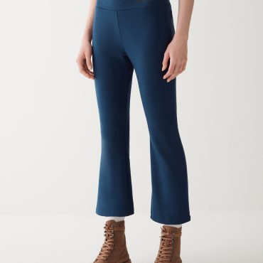 High-rise technical fleece trousers