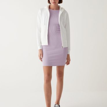 Full zip sweatshirt with 3D print