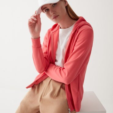 Full zip sweatshirt with 3D print