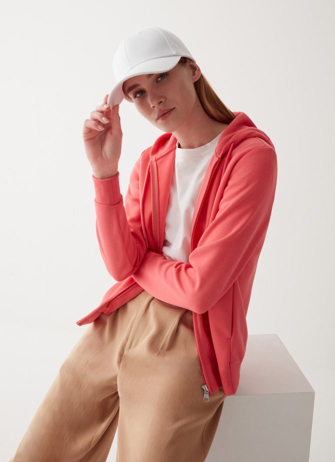 Full zip sweatshirt with 3D print