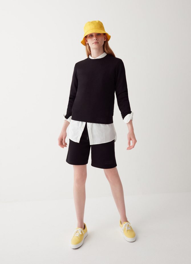 Cotton blend interlock Bermuda shorts - Image 3