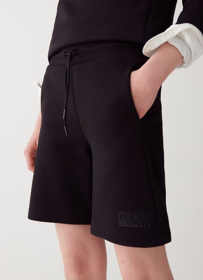 Cotton blend interlock Bermuda shorts - Image 2