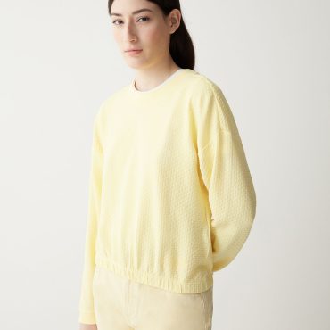 Jacquard weave sweatshirt