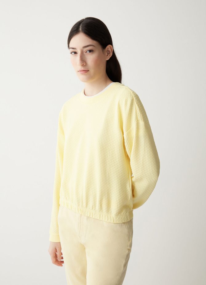 Jacquard weave sweatshirt