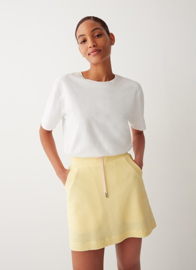 Jacquard rib knit skirt - Image 3