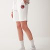 Varsity plush Bermuda shorts