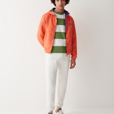 Reversible cotton twill jacket