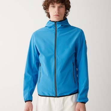 Softshell hooded jacket