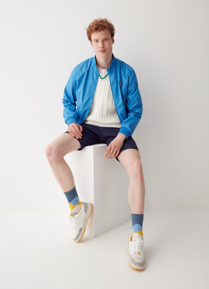 Reversible bomber jacket in cotton twill - Image 2