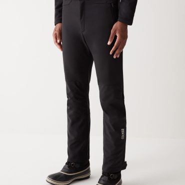 Softshell ski pants with gaiter