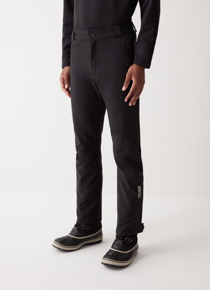 Softshell ski pants with gaiter
