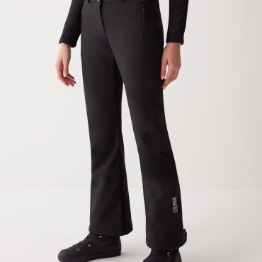 Softshell ski pants with zip at the hem