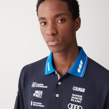 French National team stretch jersey polo shirt