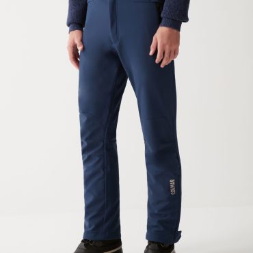 Softshell ski pants with gaiter