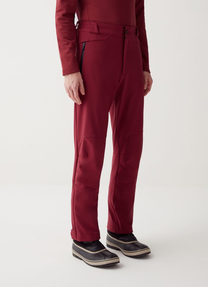 Softshell ski pants with gaiter