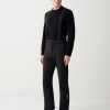 Softshell ski dungarees with protected seams