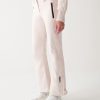 Softshell ski pants with zip at the hem