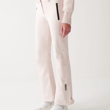 Softshell ski pants with zip at the hem