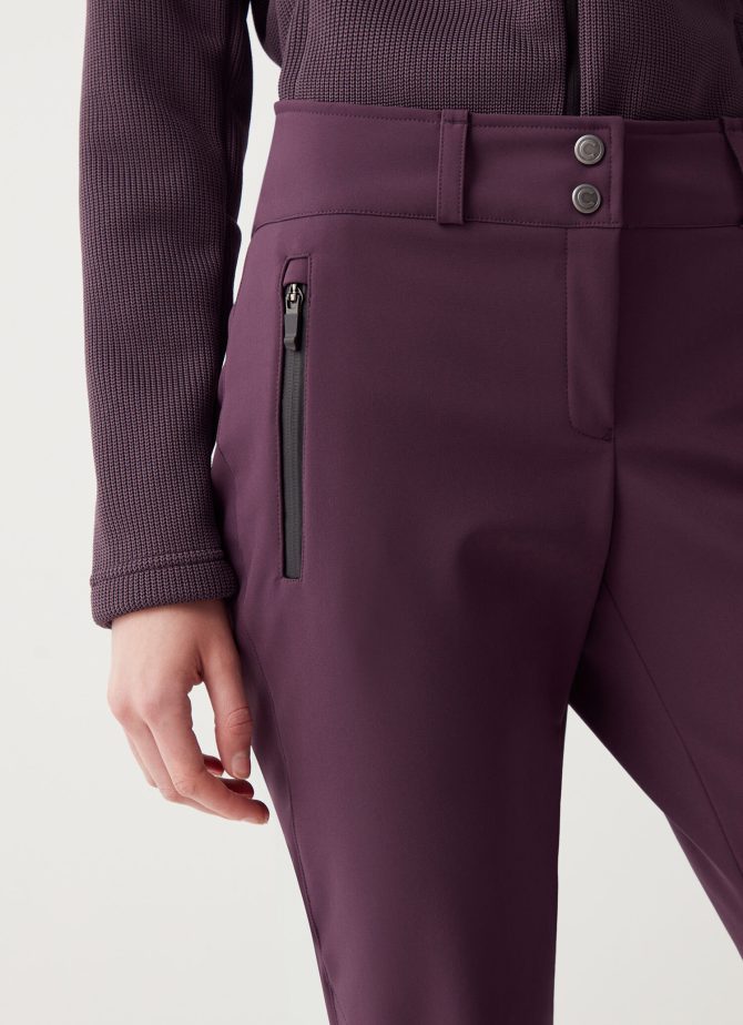 Softshell ski pants with zip at the hem - Image 3