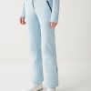 Softshell ski pants with internal gaiters