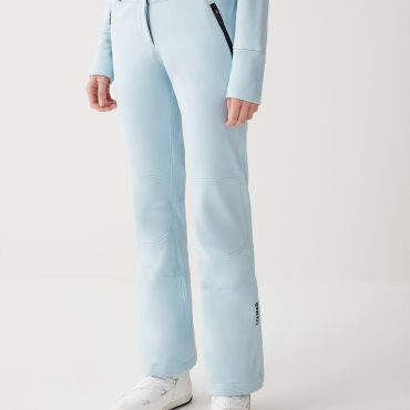 Softshell ski pants with internal gaiters