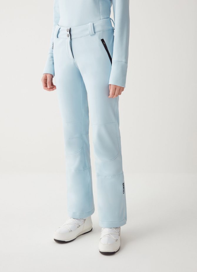 Softshell ski pants with internal gaiters