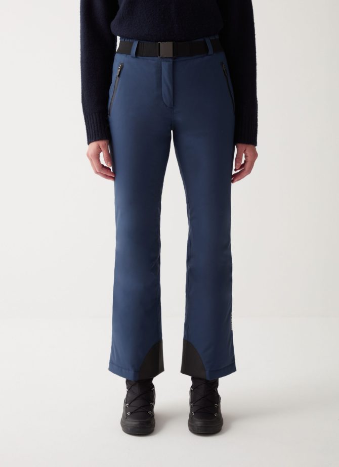 Padded ski pants with belt