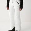 Padded ski pants with adjustable waist