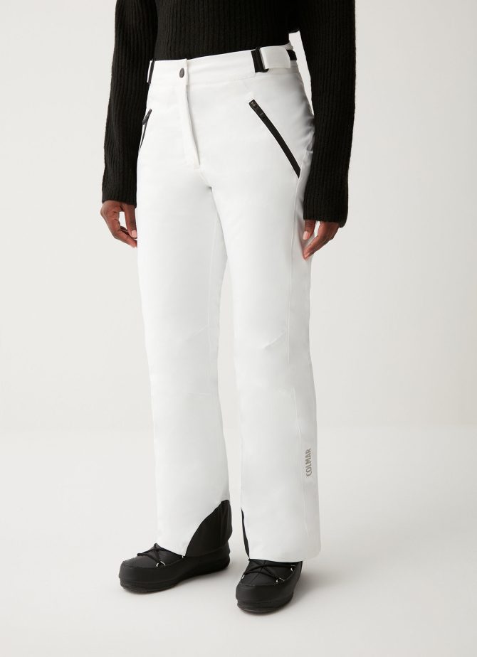 Padded ski pants with adjustable waist