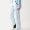 Padded ski pants with adjustable waist