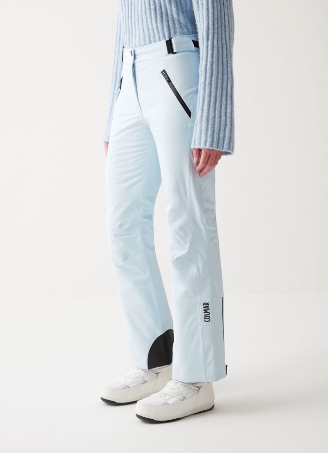 Padded ski pants with adjustable waist