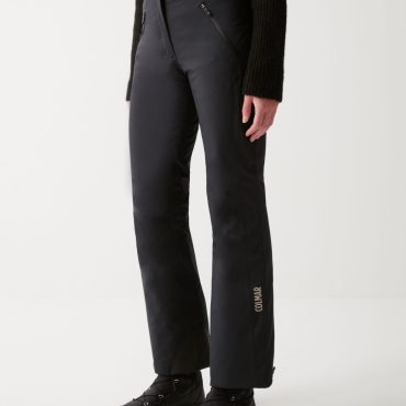 Padded ski pants with adjustable waist