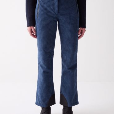 Padded corduroy ski pants