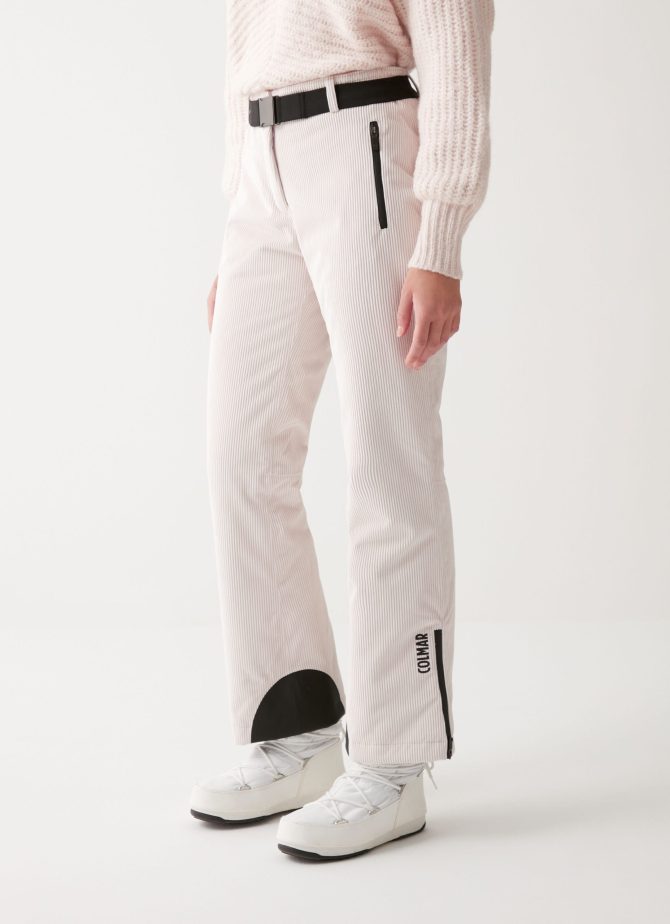 Padded corduroy ski pants