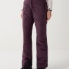 Padded corduroy ski pants