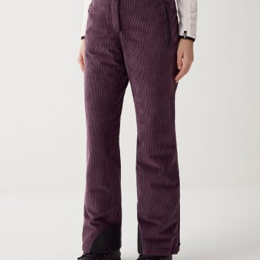 Padded corduroy ski pants