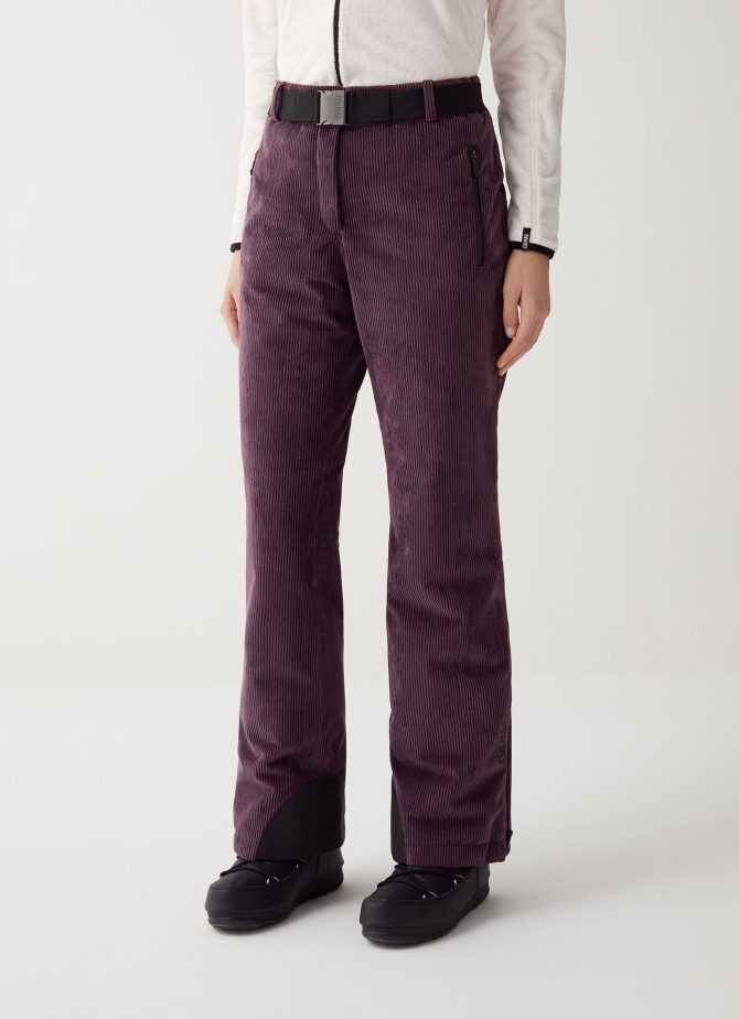 Padded corduroy ski pants