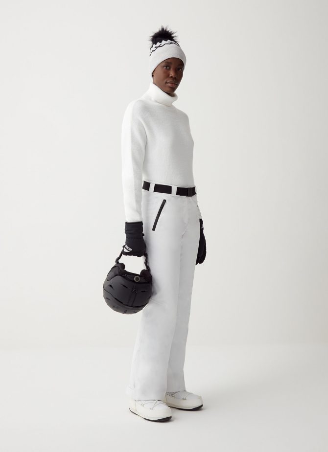Solid-colour padded ski trousers - Image 2