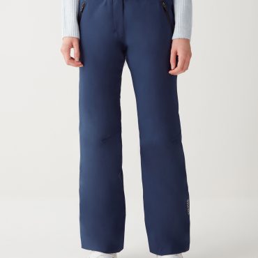 Solid-colour padded ski trousers