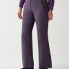 Solid-colour padded ski trousers