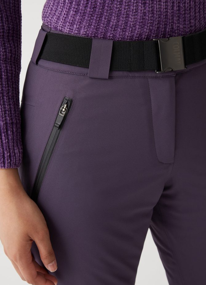 Solid-colour padded ski trousers - Image 2
